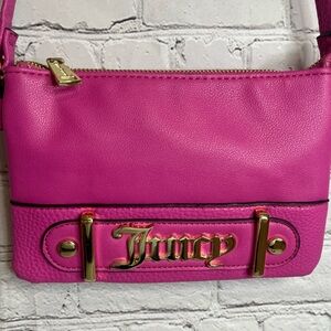 Vintage Juicy Couture Mini Shoulder Bag, Pink W/Gold. Great Condition!